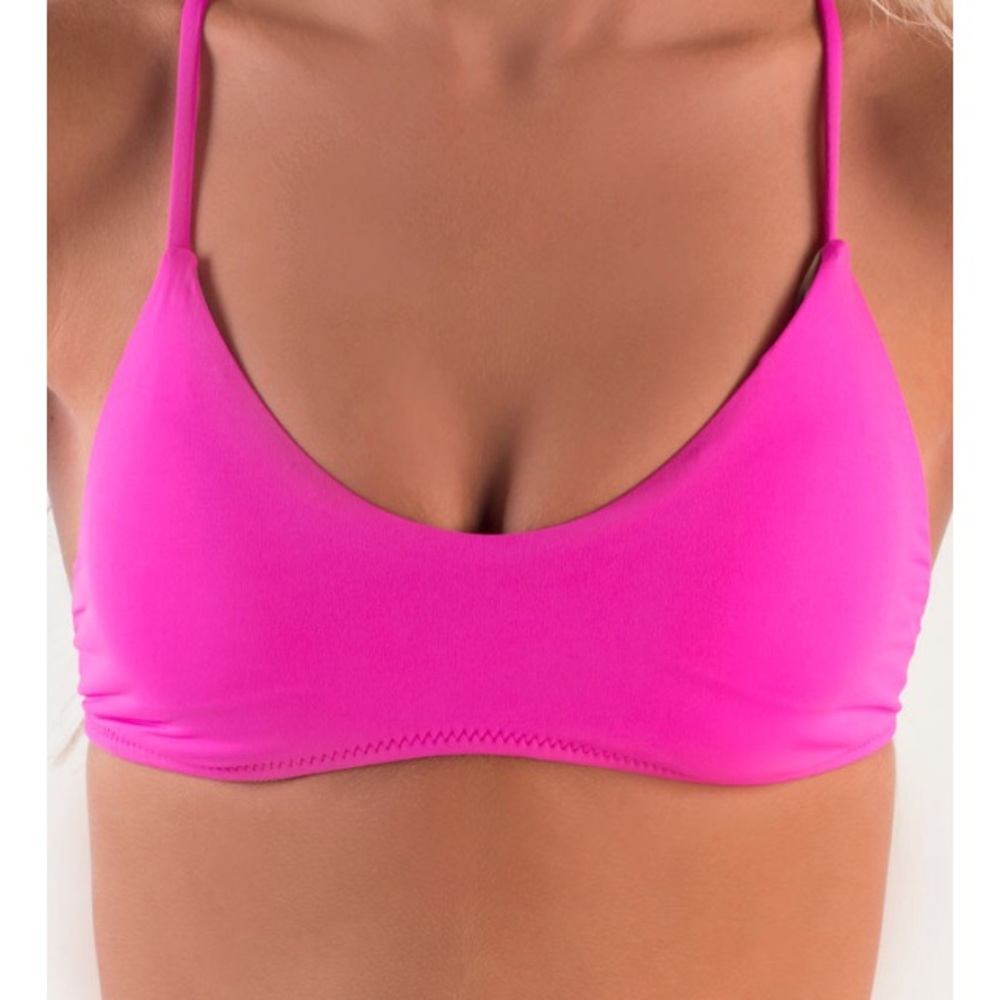 Macrame pink bikini top - Picture 4 of 8